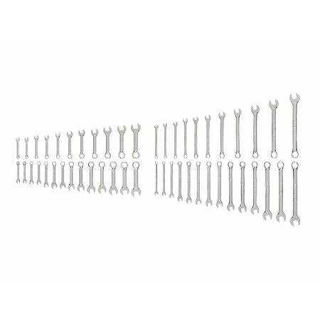TEKTON Stubby and Standard Length Combination Wrench Set, 50-Piece 1/4-3/4 in., 6-19 mm WCB90903